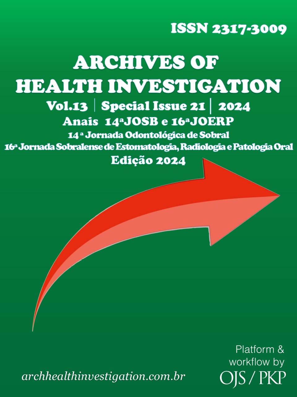 					Visualizar v. 13 n. 21 (2024): Anais 14ª JOSB & 16ª JOERP - 14ª Jornada Odontológica de Sobral e 16ª Jornada Sobralense de Estomatologia, Radiologia Odontológica e Patologia Oral - Edição 2024
				