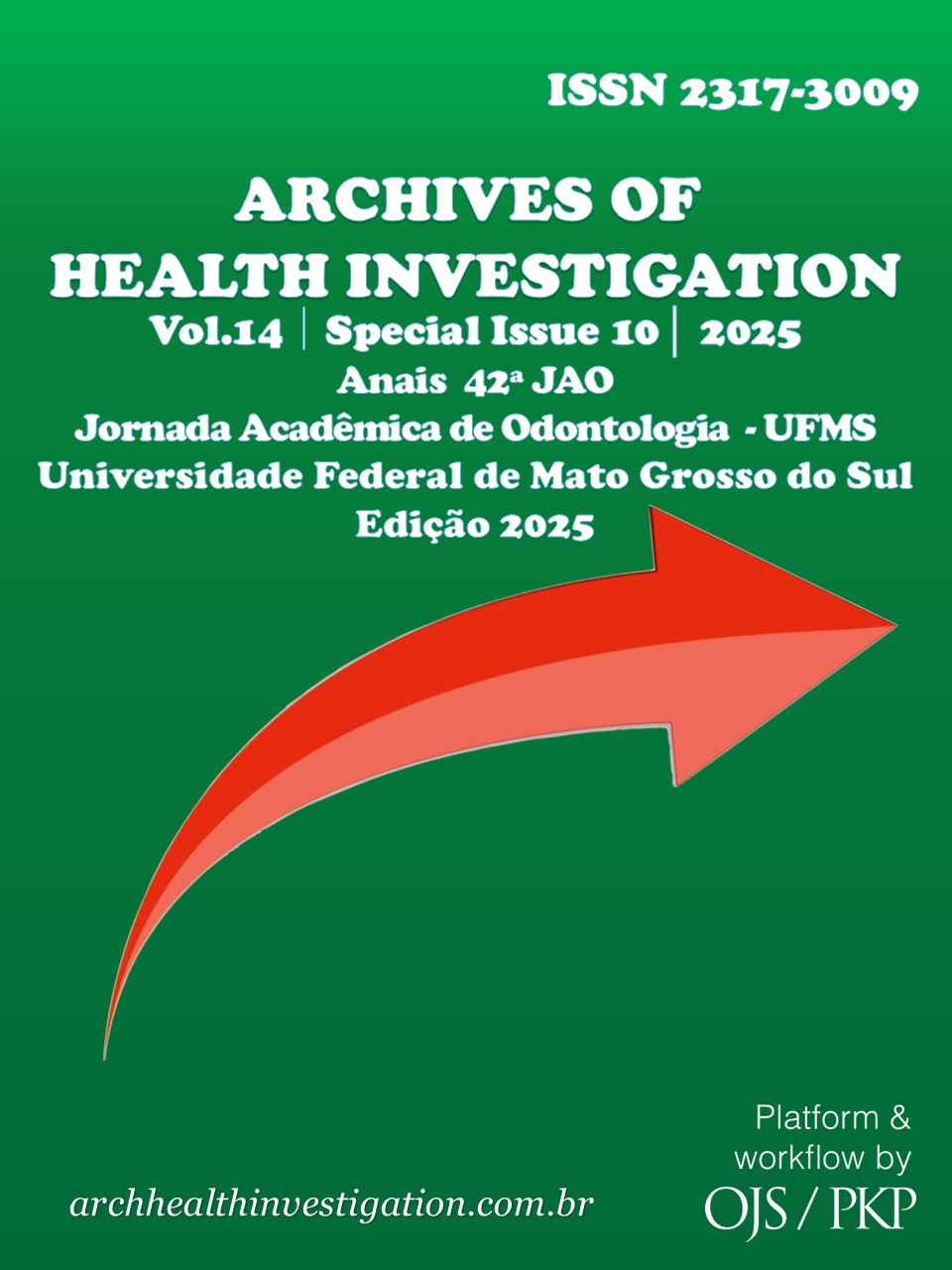 					Visualizar v. 14 (2025): Anais 42ªJAO -  Jornada Acadêmica de Odontologia Universidade Federal de Mato Grosso do Sul – UFMS, Edição 2025
				