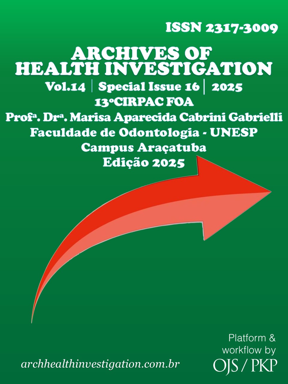 					Visualizar v. 14 (2025): Anais 13º CIRPAC FOA "Profª. Drª. Marisa Aparecida Cabrini Gabrielli" Faculdade de Odontologia – UNESP, Campus de Araçatuba, Edição 2025
				